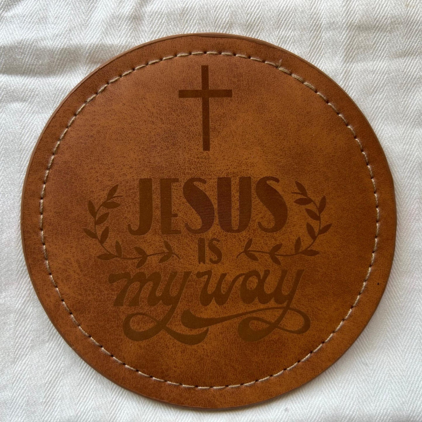 🚚🇺🇸 Ships from  CA-USA /  Handmade Christian Coaster Set(4pcs) |Scripture-Inspired Gifts  | Custom – Your Verse Your Name