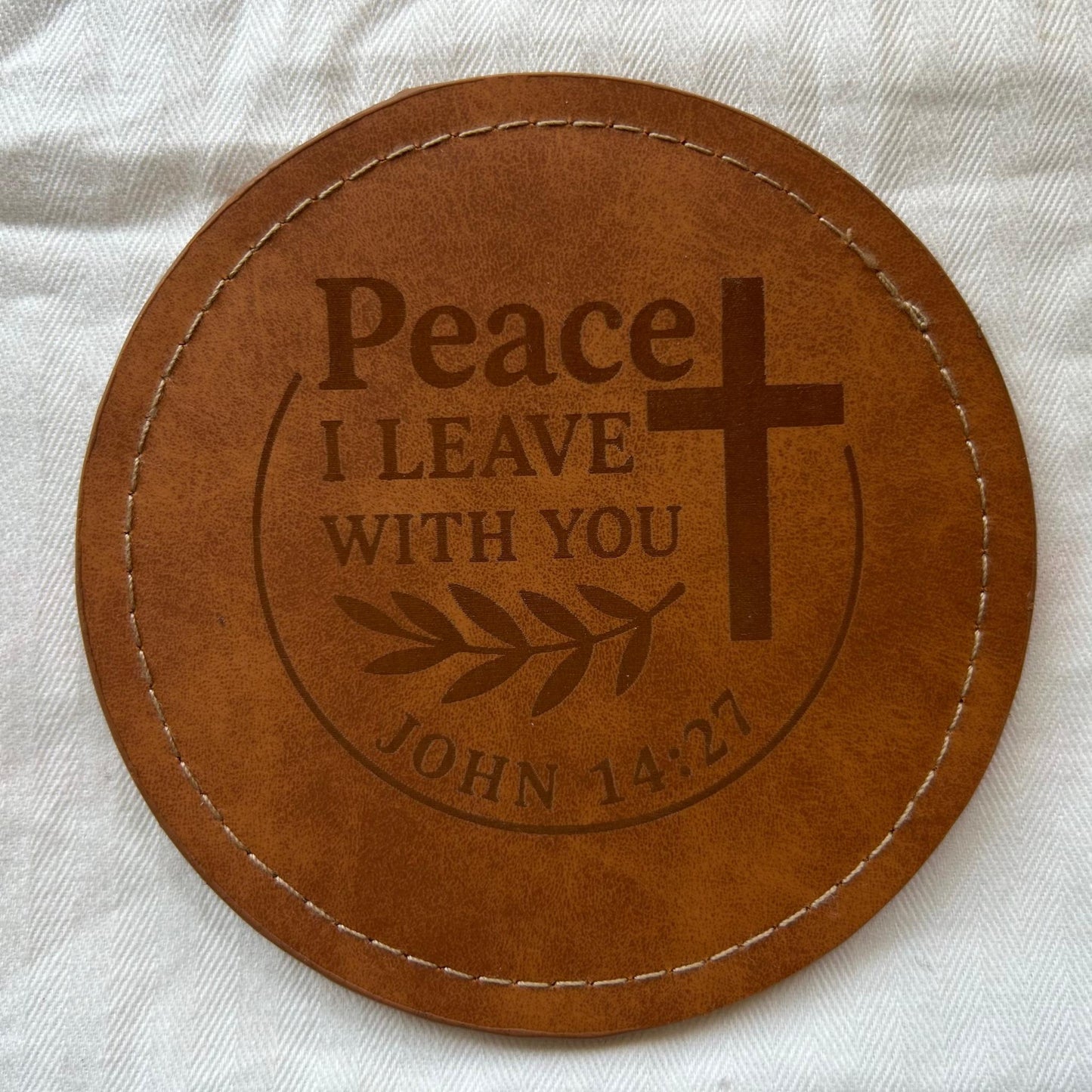 🚚🇺🇸 Ships from  CA-USA /  Handmade Christian Coaster Set(4pcs) |Scripture-Inspired Gifts  | Custom – Your Verse Your Name