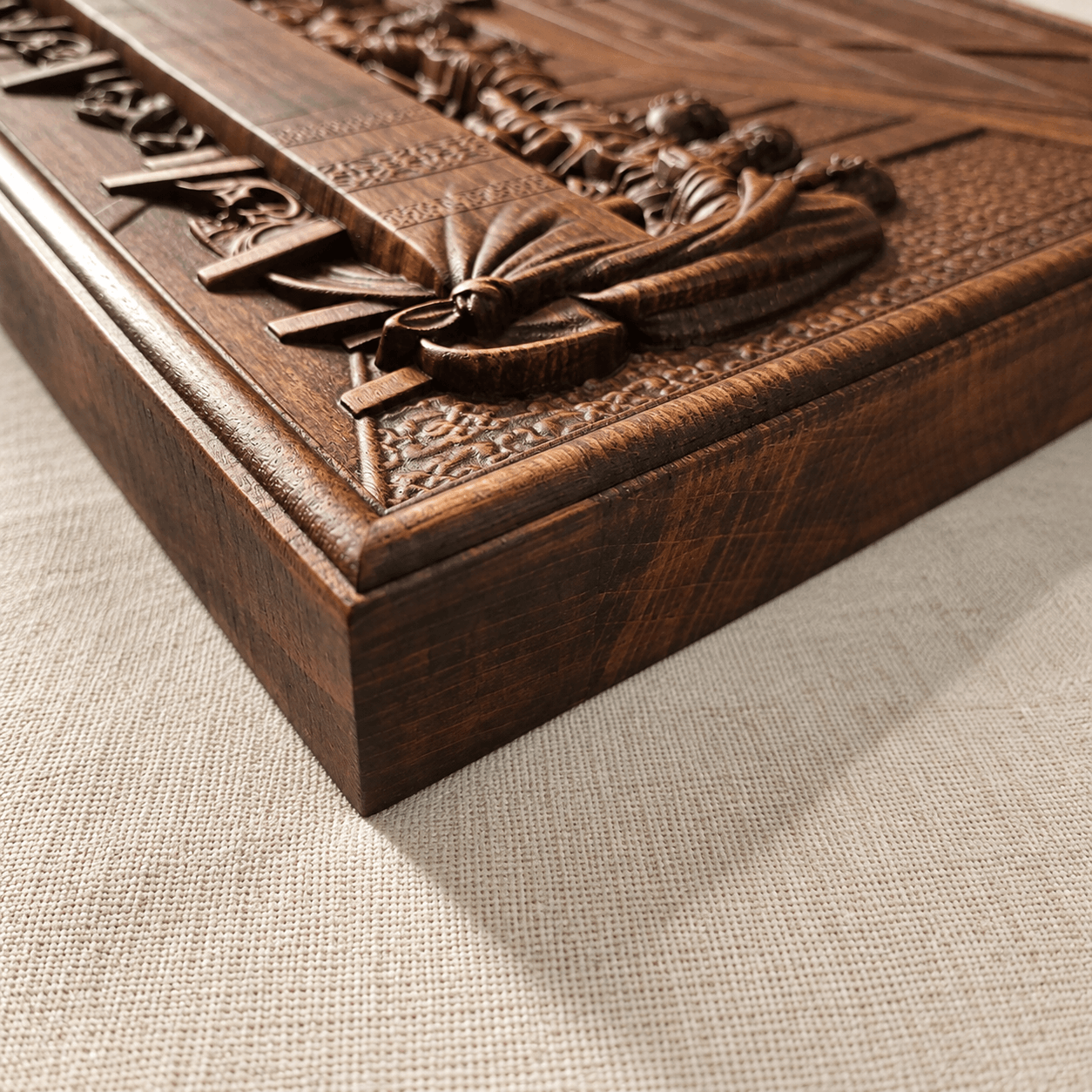 The Last Supper Carved Beech Wood Wall Plaque-20 inches