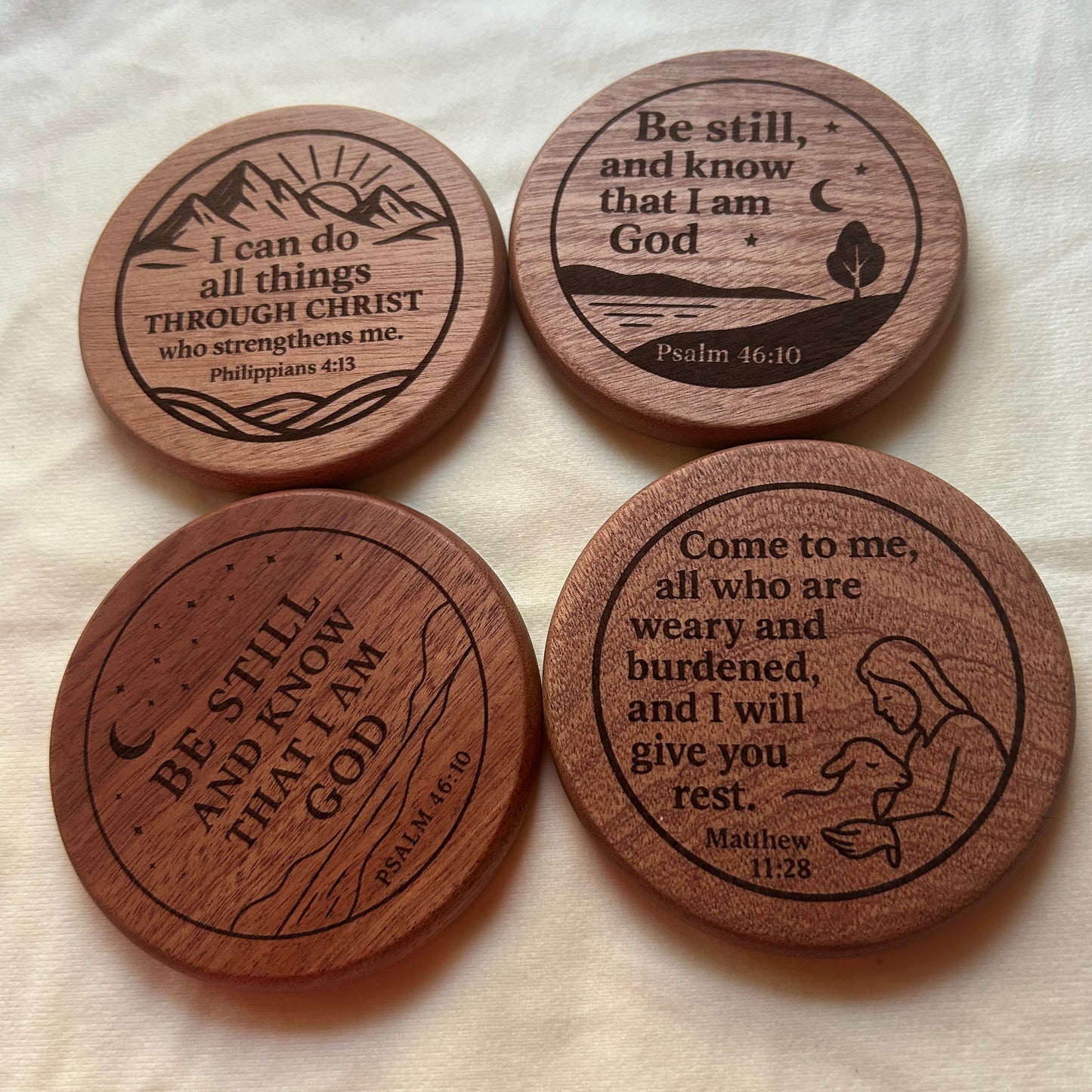 🚚🇺🇸 Ships from  CA-USA / Coaster Set -Standard – Ready to Ship | Custom – Your Verse Your Name