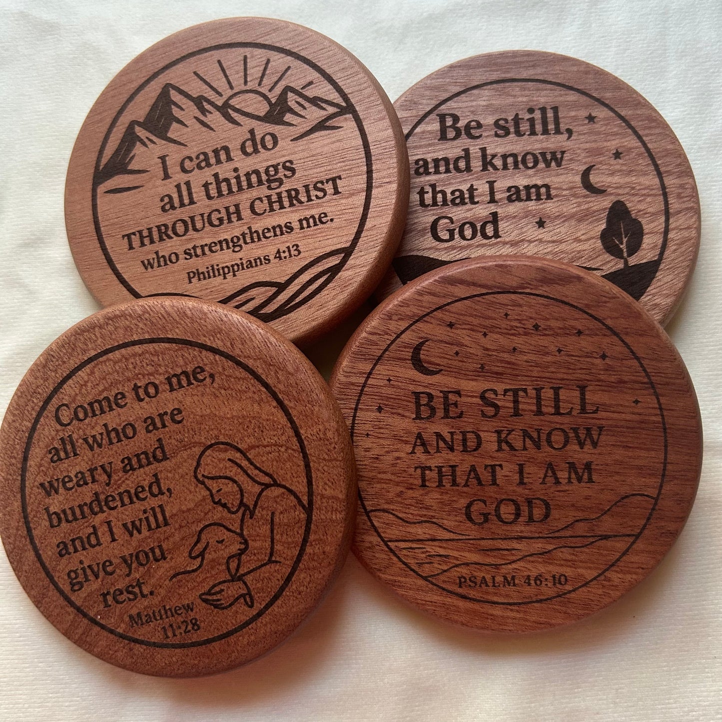 🚚🇺🇸 Ships from  CA-USA / Coaster Set -Standard – Ready to Ship | Custom – Your Verse Your Name