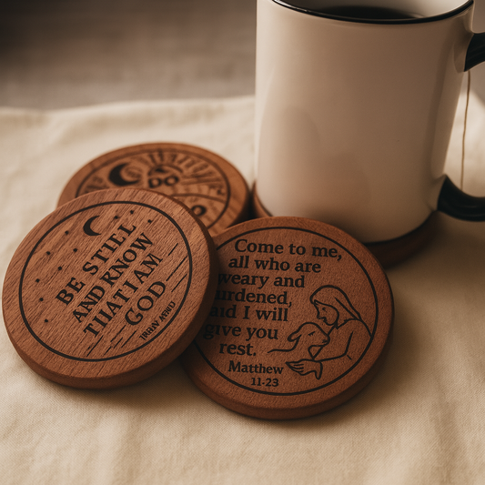 ✨ Coaster Set -Standard – Ready to Ship | Custom – Your Verse Your Name