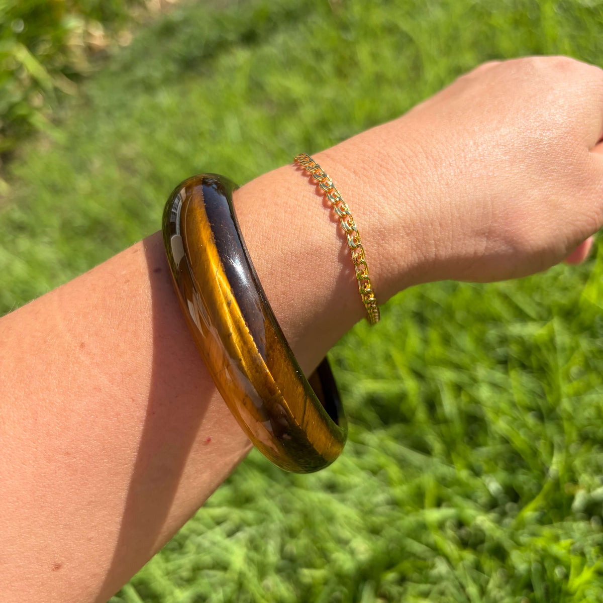 Natural Tiger’s Eye Bangle