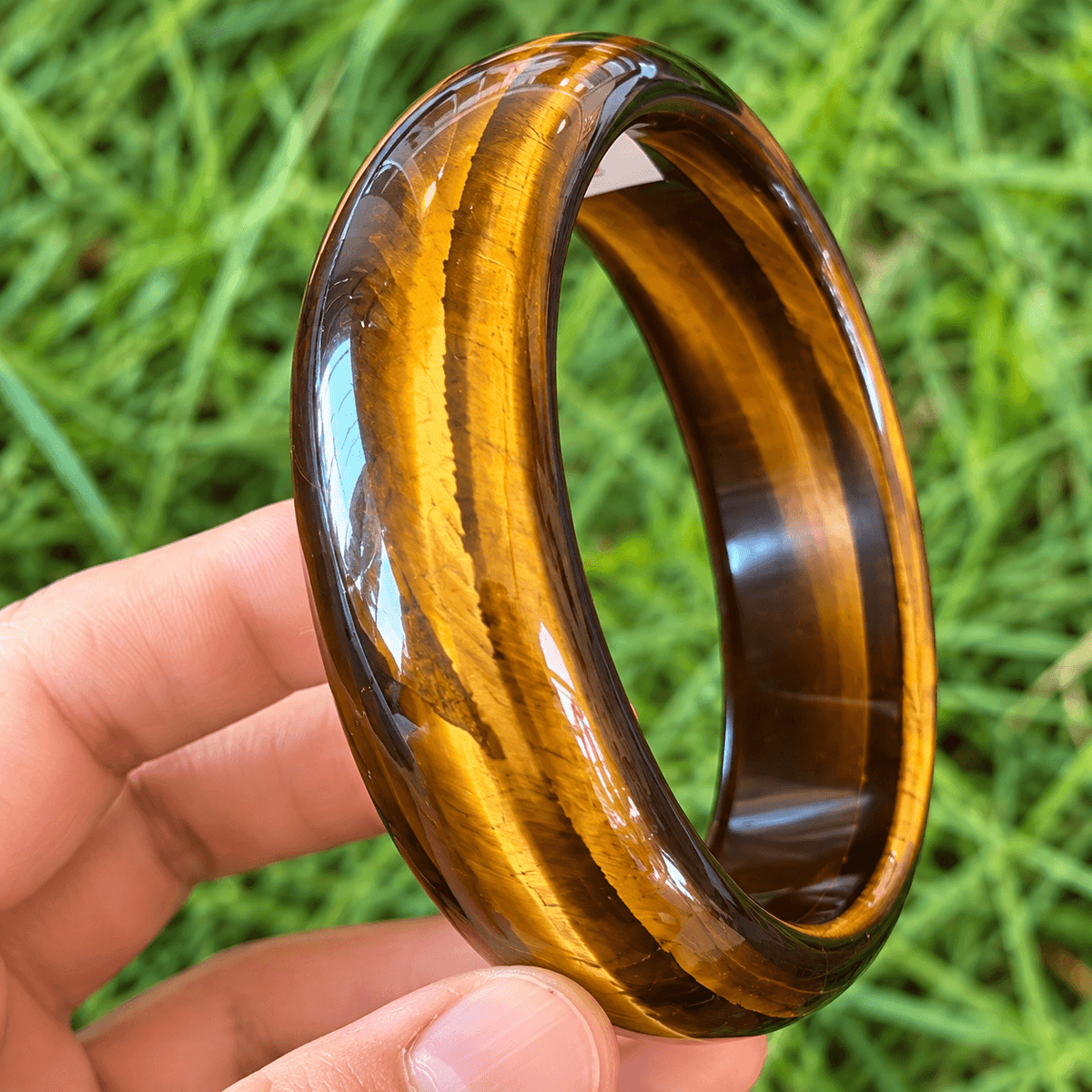 Natural Tiger’s Eye Bangle