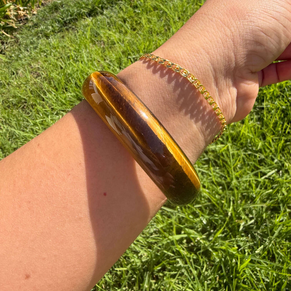 Natural Tiger’s Eye Bangle