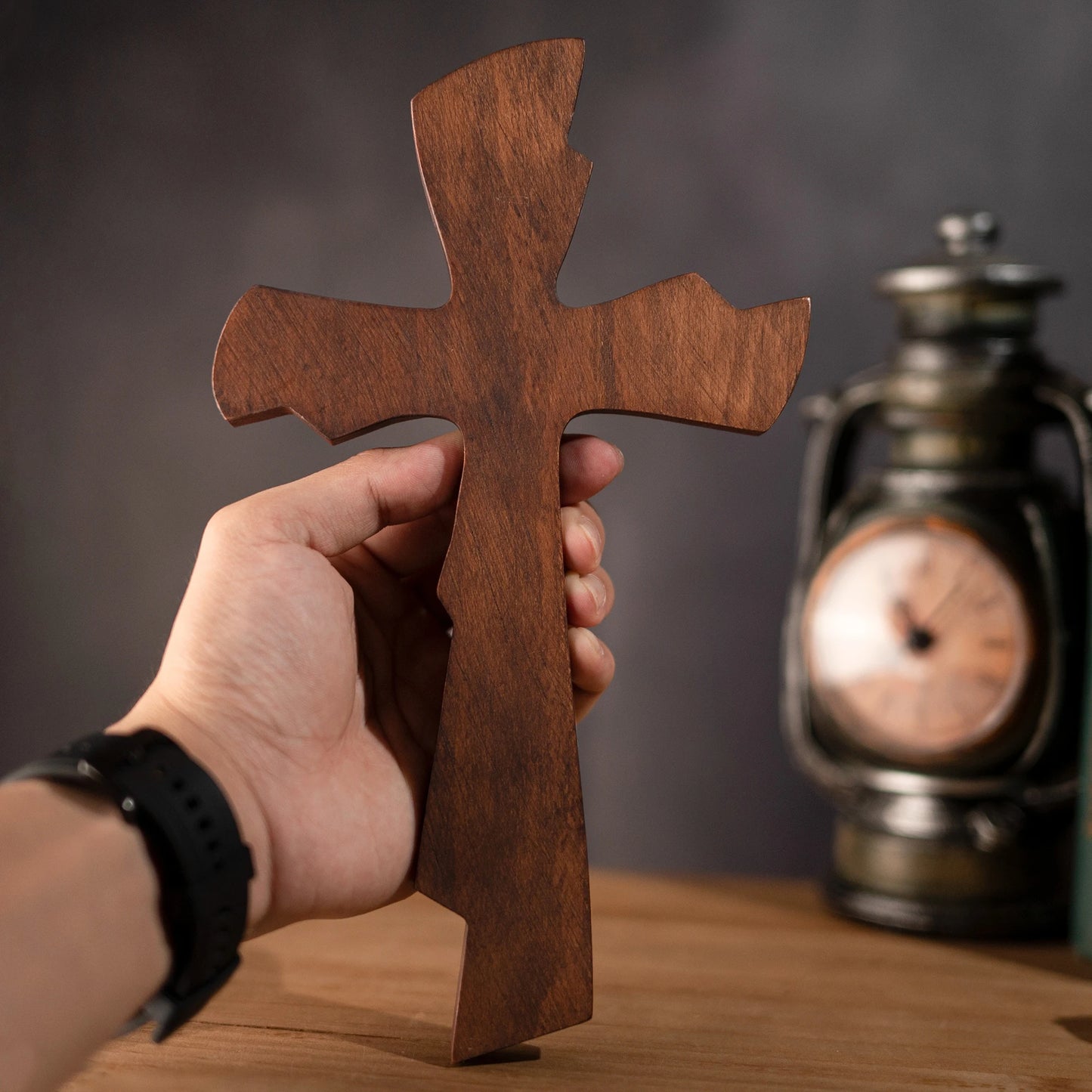 Handcrafted Solid Wood Cross – Unique Christian Home Decor & Gift