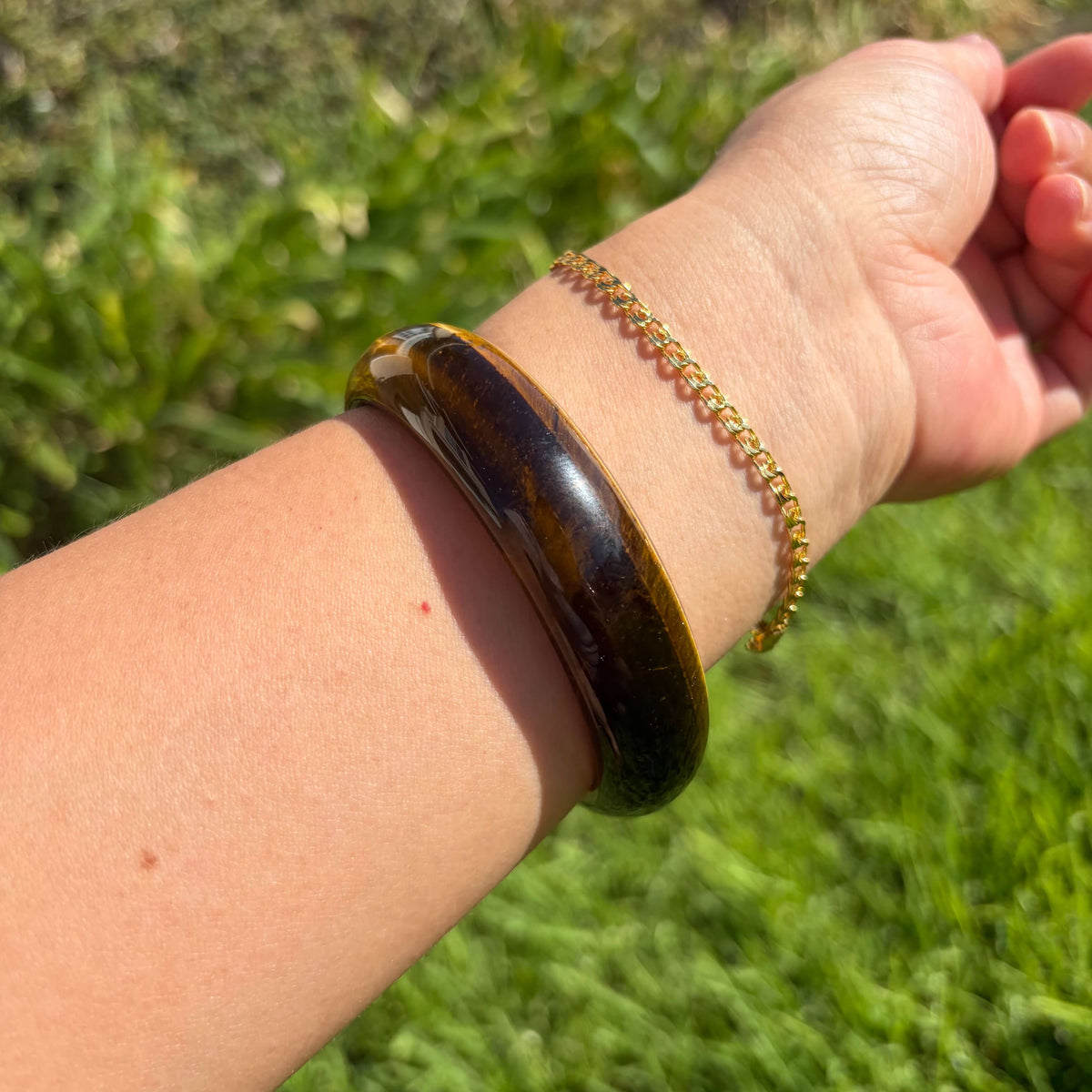 Natural Tiger’s Eye Bangle