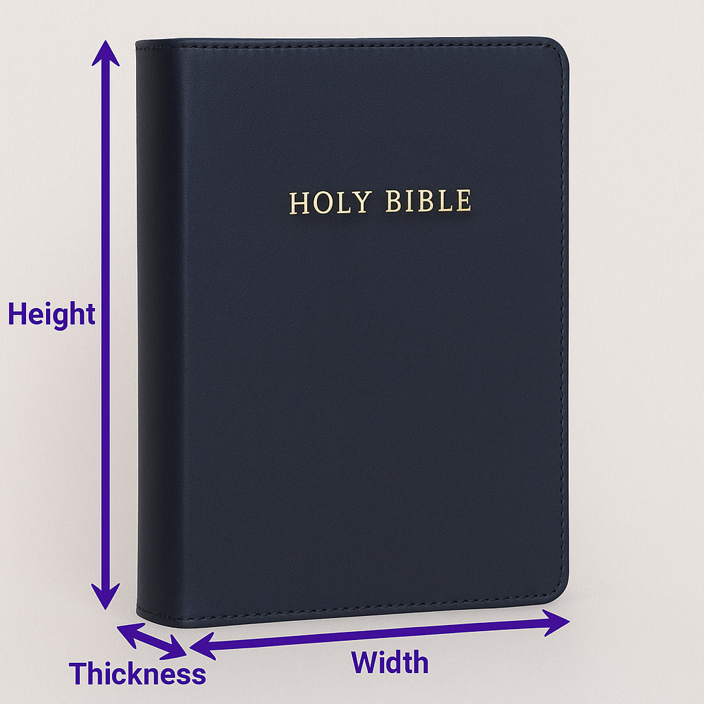 Personalized Full Grain Leather Bible Cover – Handmade Crazy Horse Leather, Custom Engraved