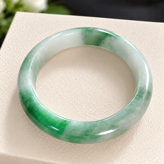 Natural Grade A Burmese Jadeite Bangle 57mm