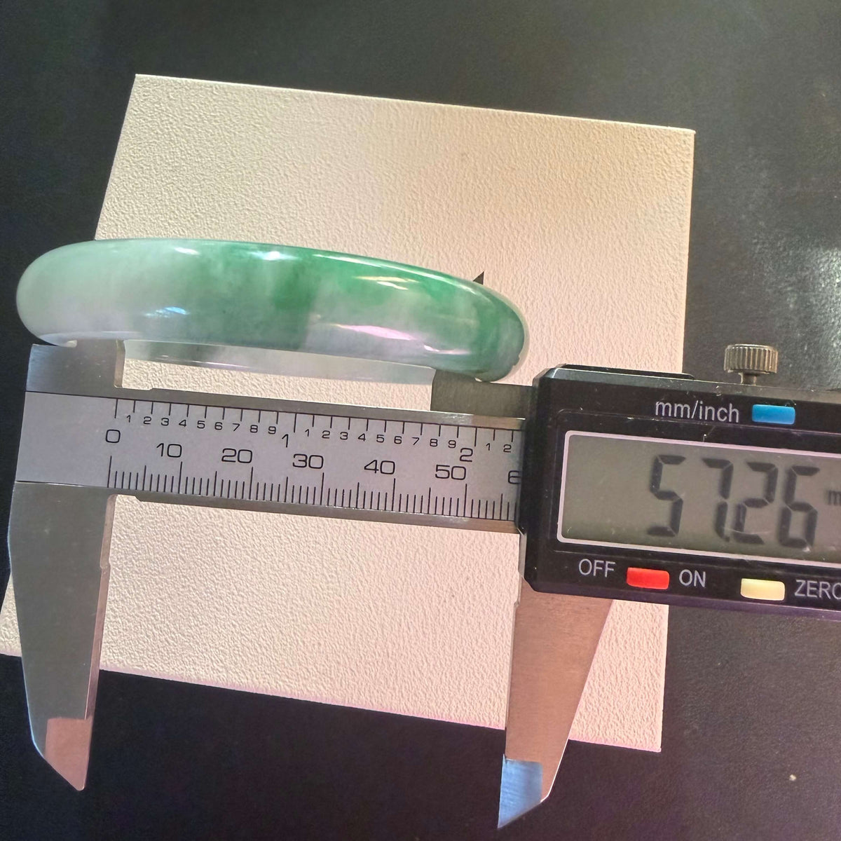 Natural Grade A Jadeite Bangle 57mm– Timeless Beauty of Faith