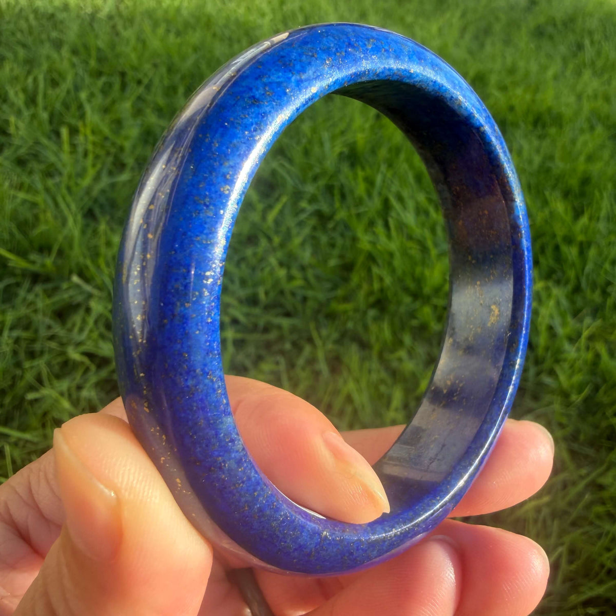 Natural Lapis Lazuli Bangle