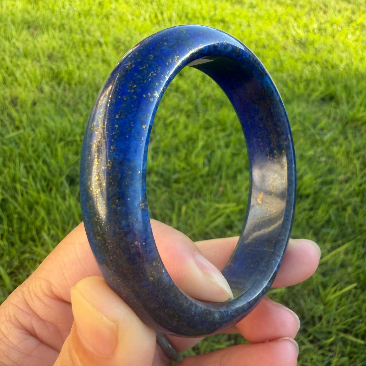 Natural Lapis Lazuli Bangle
