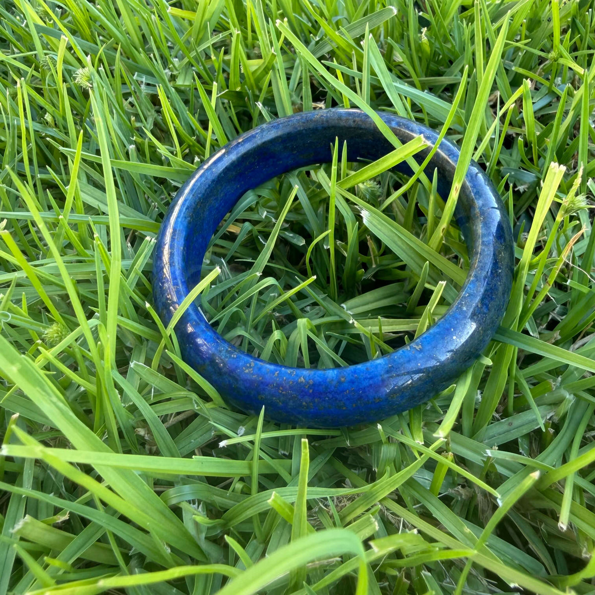 Natural Lapis Lazuli Bangle